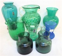 Group Of Blue Pilgrim & Ohio Valley Glass