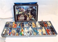 Star Wars Mini Action Figure Case & Figures