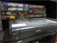 (26) Sci-Fi & Horror Videos & RCA VCR player