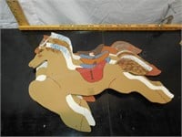 (5) Racing Horse plaques (approx. 24" length)