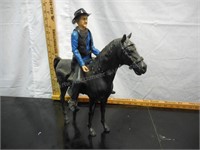 Sheriff Garrett (approx. 11" tall) with horse