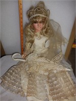 Bride Doll Samantha with umbrella
