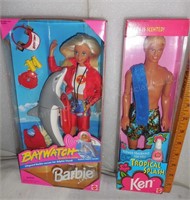 (2*) Baywatch Barbie & Tropical Splash Ken