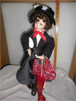 Standing Mary Poppins-look doll