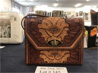 TOOLED LEATHER WOMANS WESTERN PURSE