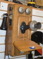 Antique Kellogg Wall Mounted Telephone
