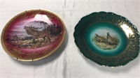 Pheasant and elk plates