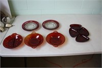 Collection of Red Dishes