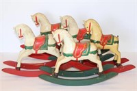 Christmas Rocking Horses (lot of 5)