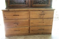 Rustic Wooden 6 Drawer Dresser