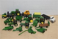 Selection of John Deere Toy Tractors, Trucks