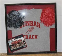 Framed Bunbar Track Memorabilia