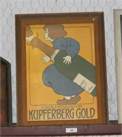 Framed Kuferberg Gold Champagne Ad