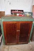 Old Oak 2 Drawer Work Cabinet