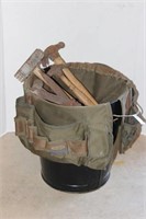Work Bucket with Tools Pouch, Hammers