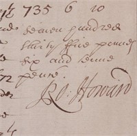 Sir Robert Howard MS letter, 1672
