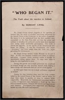 [Irish Independence]  Broadside, ca. 1920