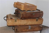 Vintage Ammo Crates (lot of 4)