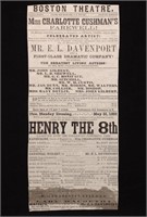 Boston Theatre Poster, 1858