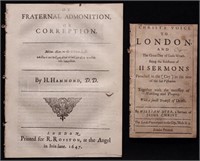 [Pair of 17th c. English Tracts, Plague, Christian