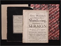 [Christianity, Sermons, 17th C., Group of 4]