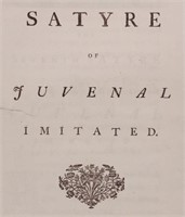 Seventh Satyre of Juvenal, 1745