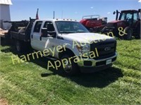 2012 Ford F350 Flat Bed Truck, Quad Cab,