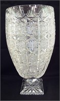 Cut Glass Footed Vase