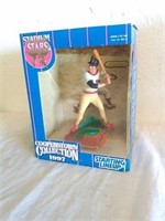 Collectible 1997 Baseball figurine looks new in