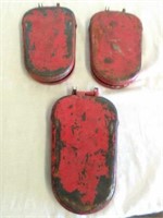 3 vintage flares in metal cases - 2 Ray-O-Flare &
