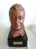 John Wayne ceramic statue head Collectible liquor