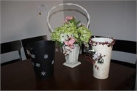 Flower Pot and 2 Buckets