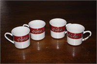 4 Coca Cola Mugs