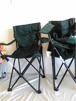 2 camping chairs with carrying cases