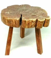Burl Stool Or End Table