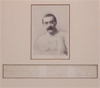 Rudyard Kipling.  AQS & Signed Photo