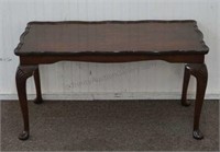 Mahogany Queen Anne style Coffee Refreshment Table