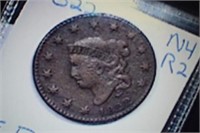 1822 Coronet Head Large Cent N4 R2