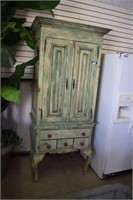 Rustic Shabby Chic Green Painted Two-Piece