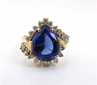 Tanzanite and Diamond Ring, 14K