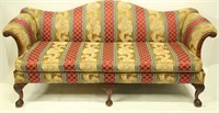 CHIPPENDALE STYLE CAMEL BACK BALL & CLAW SOFA