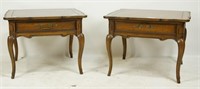 PAIR OF COUNTRY FRENCH STYLE END TABLES