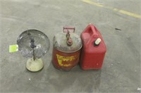 Kerosene  Heater and (2) Gas Cans