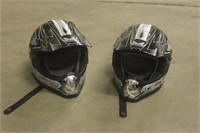 (2) Youth ATV Helmets, Size Large