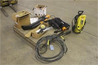 Worx Blower and Karcher Pressure Washer with