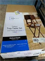 Mainstays 5 Piece Tray Table Set