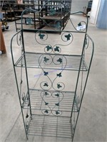 Green Ivy Wire Foldable Rack - 3 Shelves