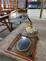Vintage Picture Frame And Lamp