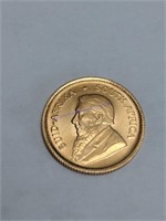 1/10 Gold South African Coin 1983