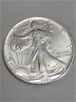 1 Oz Fine Silver One Dollar Coin 1991